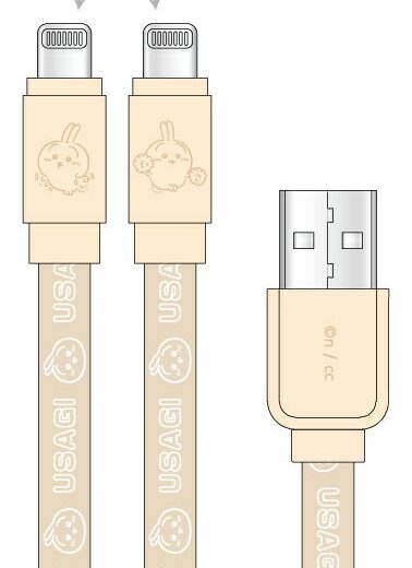 グルマンディーズ｜gourmandise ちいかわ Lightning 対応 同期＆充電ケーブル うさぎ CK-36C