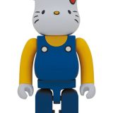 BE@RBRICK HELLO KITTY (青オーバーオール版) 1000％