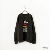 【送料無料】 Jeans Factory Clothes ジーンズファクトリークローズ キャラダメージスウェット MICKEY MOUSE JFC-244-087 レディース トップス 長袖 2024AW S ブラック