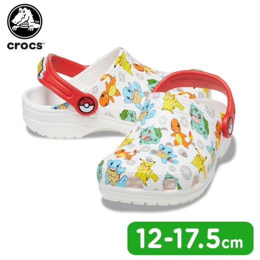 ＼19日9:59までポイント5倍!／【50%OFF】クロックス CROCS サンダル キッズ クラシック ポケモン クロッグ トドラー classic Pokemon clog t 子供 シューズ サボ クロッグ 防水 軽量 アウトドア ベビー キャラクター ポケットモンスター ピカチュウ