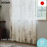 ★全商品ポイント3倍★カーテン MOOMIN ムーミン 100×176cm 国産 日本製 レースカーテン レース 1枚組 幅100 北欧 おしゃれ 洗濯可 洗える ウォッシャブル スナフキン ミイ 目隠し 子供部屋 大人 インテリア ボイル カフェ風 かわいい 可愛い リビング 寝室