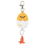 サンリオSANRIO フェイス形リールキーホルダー ぐでたま キーマスコット GUDETAMA 15×4.3×1.8cm キャラクター 1694