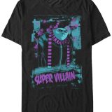 【送料無料】 フィフスサン メンズ Tシャツ トップス Minions Illumination Men’s Despicable Me Gru Neon Super Villain Short Sleeve T-Shirt Black