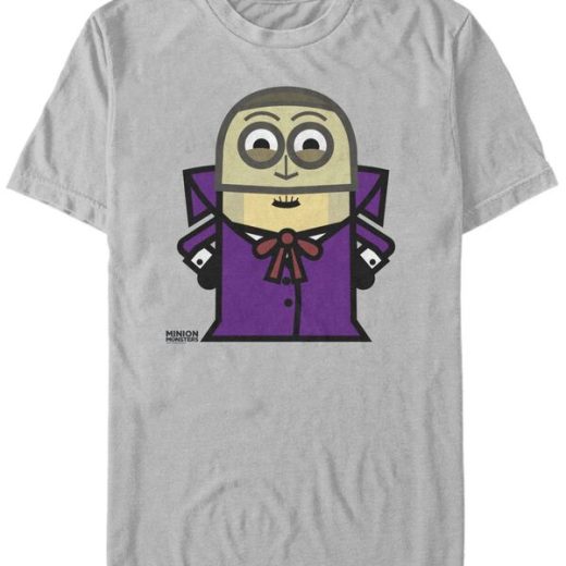 【送料無料】 フィフスサン メンズ Tシャツ トップス Despicable Me Men's Minions Phantom Halloween Monster Short Sleeve T-Shirt Silver