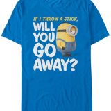 【送料無料】 フィフスサン メンズ Tシャツ トップス Minions Men’s Will You Go Away Short Sleeve T-Shirt Royal