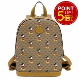 グッチ バッグ【楽天最安値！10％OFF】552884-8603 GUCCIxDISNEY スモール バックパック ミッキーマウス ミニGGスプリーム ベージュ/エボニー カーフブラウン アウトレット 新品【P5倍以上★要エントリー】【11/27 2時迄】