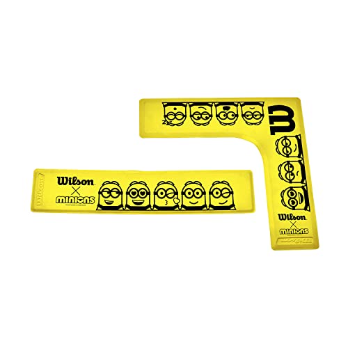 テニス バッグ ラケットバッグ バックパック Wilson Tennis Marker Lines, Minions Theme, Straight and Corner, Rubber, Yellow, Pack of 16テニス バッグ ラケットバッグ バックパック