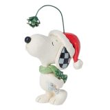 エネスコ Enesco 置物 インテリア 海外モデル アメリカ Enesco Peanuts by Jim Shore Snoopy with Mistletoe Miniature Figurine, 4.72 Inch, Multicolorエネスコ Enesco 置物 インテリア 海外モデル アメリカ