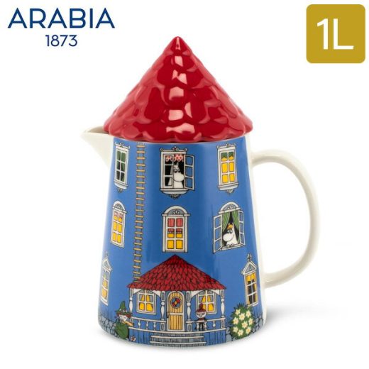 ＼店内全品モール内最安挑戦中／ アラビア Arabia ピッチャー ムーミンハウス 1L 1026056 Moomin Pitcher Moominhouse 磁器 北欧 食器 フィンランド かわいい ムーミン