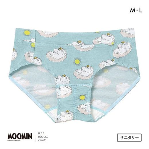 ウンナナクール MOOMIN × une nana cool サニタリーショーツ ムーミン 羽付きナプキン対応 単品 レディース 全4色 M-L