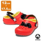 クロックス サンダル CROCS クラシック ラインド ディズニー ミッキー マウス クロッグ トドラー classic lined Disney Mickey Mouse clog t キッズ シューズ ボア 秋冬 子供用 [AA]