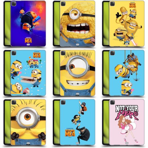 公式ライセンス Despicable Me 4 グラフィック ソフトジェルケース Apple Kindle ミニオンズ ミニオン 怪盗グルー スチュアート デイブ ケビン カール 可愛い キャラクター スマホケース 全機種対応