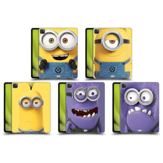 公式ライセンス Despicable Me フルフェイス・ミニオンズ ソフトジェルケース Apple Kindle 怪盗グルー スチュアート デイブ ケビン カール 可愛い キャラクター スマホケース 全機種対応 グッズ