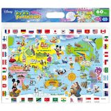 60ピース 子供向けパズル ディズニー ミッキーマウスと世界地図であそぼう! チャイルドパズル