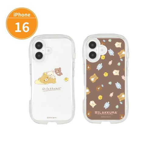 【公式】リラックマ iPhone16 対応 クリスタルクリアケース スマホケース スマホカバー iPhone ケース カバー 透明 クリア かわいい 可愛い コリラックマ キイロイトリ チャイロイコグマ