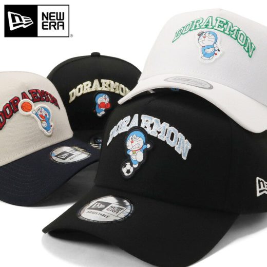 ニューエラ キャップ NEW ERA CAP 9FORTY メンズ レディース 帽子 コラボ ドラえもん グッズ 黒 白 ブランド 深め おしゃれ かっこいい 人気 春 夏 秋 冬 オールシーズン ニューエラー 大きい 小さい サイズ 調整 正規品 ユニセックス 男女兼用 ストリート コーデ 夏用 冬用