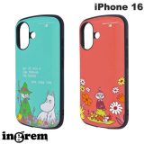 [ネコポス送料無料] ingrem iPhone 16 ムーミン 超! 保護ケース MiA 衝撃吸収 バンパー ハイブリッドケース イングレム (スマホケース・カバー)