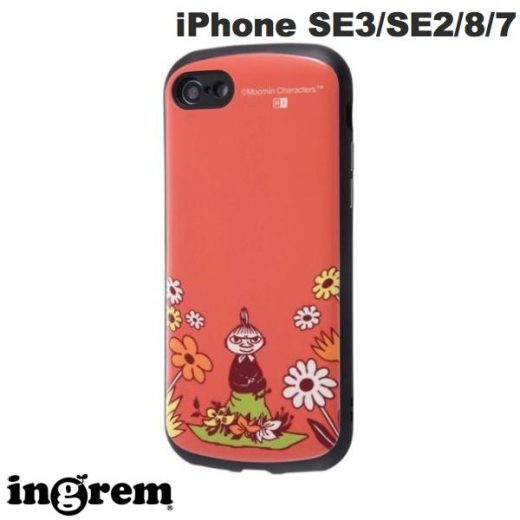 [ネコポス送料無料] 【8月9日はムーミンの日】 ingrem iPhone SE 第3世代 / SE 第2世代 / 8 / 7 ムーミン 耐衝撃ケース MiA リトルミイ&お花 # IN-AP34AC4/MT24 イングレム (スマホケース・カバー)