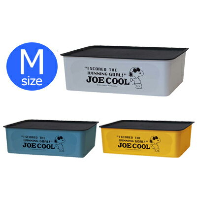 スヌーピー コレクトBOX (JOE COOL)　M スヌーピー 収納ボックス フタ付き プラスチック 収納ケース 中身が見えない 積み重ね スタッキング 収納 片付け 雑貨 SNOOPY スヌーピーグッズ おしゃれ かわいい キャラクター グッズ 大人 向け プレゼント コレクトBOXNEW