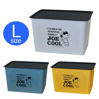 スヌーピー コレクトBOX (JOE COOL)　L スヌーピー 収納ボックス フタ付き プラスチック 収納ケース 中身が見えない 積み重ね スタッキング 収納 片付け 雑貨 SNOOPY スヌーピーグッズ おしゃれ かわいい キャラクター グッズ 大人 向け プレゼント コレクトBOXNEW