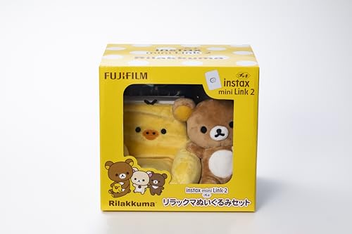 富士フイルム(FUJIFILM) チェキ スマホプリンター instax mini Link2 INS MINI LINK2 RILAKKUMA リラックマ ぬいぐるみセット