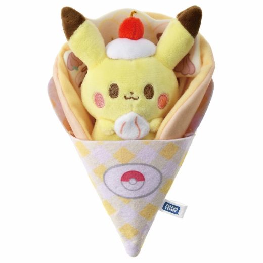 【正規販売店】ポケモン ポケピース くるくるクレープぬいぐるみ ピカチュウ