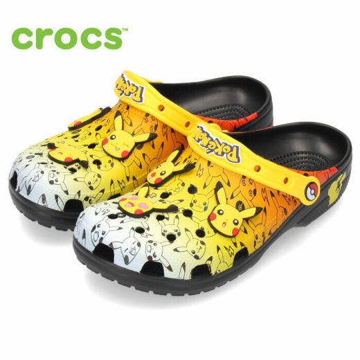 【0のつく日は5%オフクーポン】crocs クロックス サンダル クラシック ポケモン クロッグ レディース メンズ シューズ 207761 ブラック マルチ 軽量