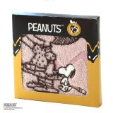 スヌーピー　 タオルハンカチ　Happiness　（パッケージ入り） ピンク │ PEANUTS ピーナッツ ギフト プレゼント プチギフト 贈り物 内祝い 記念日 誕生日 退職 退職祝い 内祝い お礼 お返し 遅れてごめんね