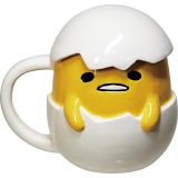 サンリオ (SANRIO) 「 ぐでたま 」 立体 tamago 蓋付き マグカップ 約400ml 約12×13cm 食器 グッズ 雑貨 ふた付き マグ 誕生日プレゼント SAN4562