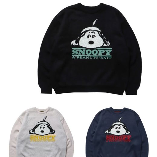 【SEQUENZ / シークエンズ】TP SNOOPY FACE KNIT／スタイライズ（STYLISE）