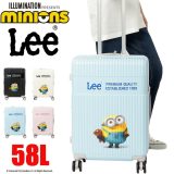 Lee ミニオン リー スーツケース 58L 4〜5泊 minions グッズ 320-30001 修学旅行 国内旅行 海外旅行 メンズ レディース 男子 女子 かわいい