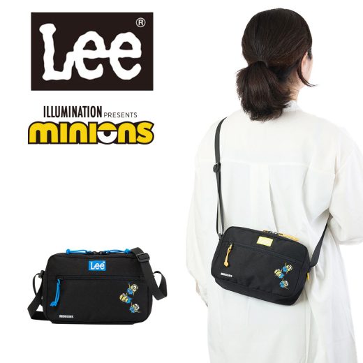 【抽選で最大100%ポイントバック | 12/18】 Lee リー ショルダーバッグ ミニオン minion コラボ バッグ ブランド ショルダーバック 斜め掛け 斜めがけ 人気 ブランド かっこいい シンプル 大人 おしゃれ キャラクター ミニオンズ minions 320-30032