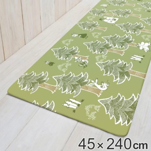 キッチンマット 240cm 拭ける PVC 45×240cm ムーミン ブート （ 送料無料 PVCキッチンマット キッチン マット PVCマット クッションマット 洗濯不要 お手入れ簡単 240 抗菌 防臭 防カビ 防炎 効果 塩化ビニル ソフト キャラクター ）