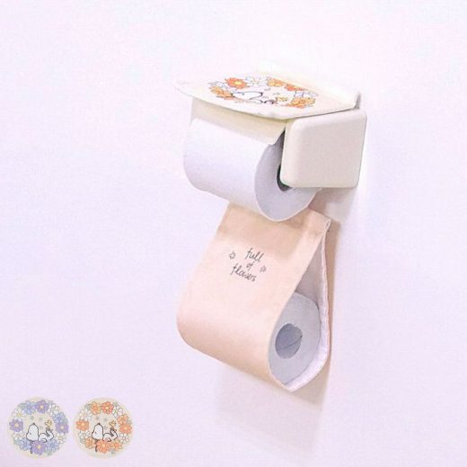 スヌーピー 花いっぱい ペーパーホルダーカバー （ トイレットペーパーカバー ファブリック ペーパーホルダー ホルダーカバー トイレタリー トイレグッズ PEANUTS ピーナッツ SNOOPY ）【39ショップ】