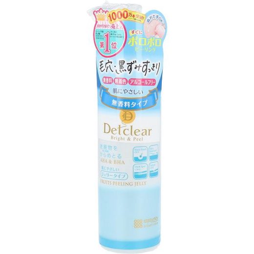 【10個セット】 DETクリア ブライト&ピール ピーリングジェリー 無香料タイプ 180mL ジェル状パック 植物由来成分 毛穴ケア スキンケア ノンパラベン ハローキティ ピーリングジェル 天然由来成分配合 肌にやさしい 無香料 毛穴汚れ 清潔感 ジェリー