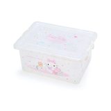 ★P10倍★15日限定★ サンリオ フタ付き収納ケースS ハローキティ キティちゃん hello kitty クリア収納インテリア キャラクター 26×19×12.5cm 239259 衣