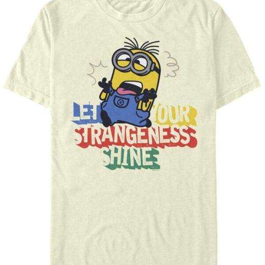 【送料無料】 フィフスサン メンズ Tシャツ トップス Men's Minions Strangeness Shine Short Sleeve T-shirt Natural