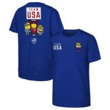 【送料無料】 アウタースタッフ メンズ Tシャツ トップス Men’s Royal Team USA Minions T-Shirt Royal