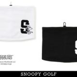 【NEW】SNOOPY GOLF スヌーピーゴルフI can’t wait to play golf！”Sロゴ”ジョー・クール/スヌーピードローコード付ネックウォーマー PEANUTS642-4984146/24D【正規品】