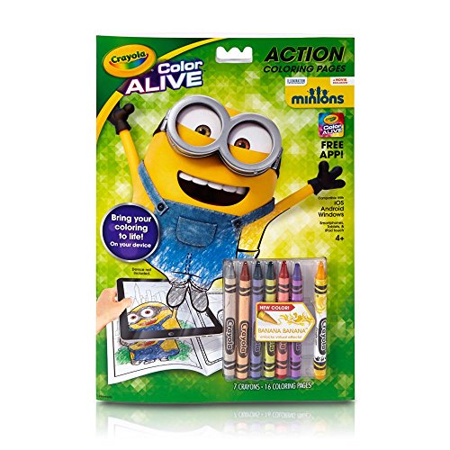 クレヨラ アメリカ 海外輸入 知育玩具 Crayola 95-1053 Color Alive Minions Coloring Pages, Blackクレヨラ アメリカ 海外輸入 知育玩具