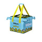 テニス バッグ ラケットバッグ バックパック WILSON Minions Junior Teaching Cart Bag – Blue/Yellow, Holds up to 150 Ballsテニス バッグ ラケットバッグ バックパック