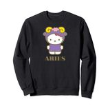 Tシャツ キャラクター ファッション トップス 海外モデル Hello Kitty Zodiac Aries SweatshirtTシャツ キャラクター ファッション トップス 海外モデル