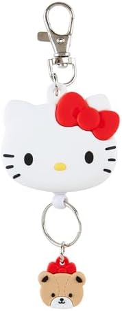 サンリオ(SANRIO) フェイス形リールキーホルダー ハローキティ キーマスコット キティちゃん hello kitty 13×4.9×1.8cm キャラクター 168645