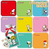 スヌーピー ギフトラッピング ミニタオル{ SNOOPY 雑貨 タオル 手拭き ハンドタオル キャラクター ギフト 誕生日 子ども会 施設 }[ 子供会 保育園 幼稚園 景品 イベント お祭り プレゼント 人気 ]【色柄指定不可】【不良対応不可】