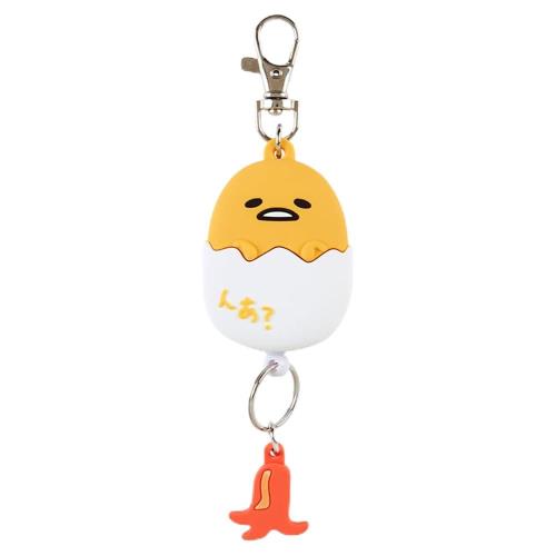 サンリオ(SANRIO) フェイス形リールキーホルダー ぐでたま キーマスコット GUDETAMA 15×4.3×1.8cm キャラクター 169463