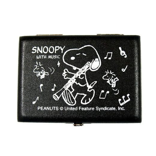 【ポイント10倍！25日深夜まで！】SNOOPY WITH MUSIC SOB-05 スヌーピー×リードケース スヌーピーバンドコレクション/ オーボエ用リードケース 5本入 黒 【送料無料】【smtb-KD】【RCP】：-p2