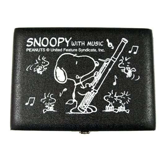 【ポイント10倍！25日深夜まで！】SNOOPY WITH MUSIC SFG-05 スヌーピー×リードケース スヌーピーバンドコレクション/ ファゴット用リードケース 5本入 黒 【送料無料】【smtb-KD】【RCP】：-p2