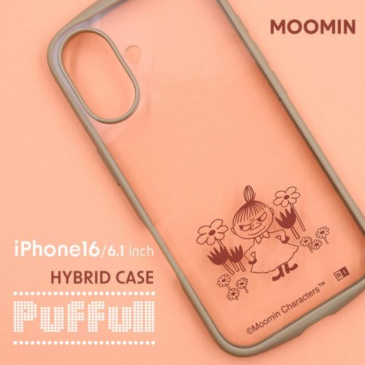 【30日まで年内発送OK】iPhone16 ケース 衝撃吸収 バンパー ハイブリッドケース ムーミン ミイ MOOMIN リトルミイ　クリアケース アイフォン16 送料無料［IN-AP46CMD2-MYM］