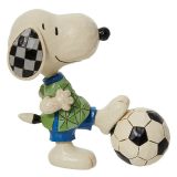 ジムショア Jim Shore スヌーピー サッカー ミニ 置物 フィギュア 人形 6011958 ピーナッツ Peanuts スポーツ インテリア