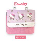 移動ポケット 女の子 kkt3-1450 HELLO KITTY ハローキティクリップポケット フラットショルダー ポケットポーチ 2way ショルダー キッズ 斜めがけ ポシェット おしゃれ 女の子 女児 ガールズ 幼稚園 保育園 こども園 小学校 小学生 入園準備 入学準備 サンリオ ピンク